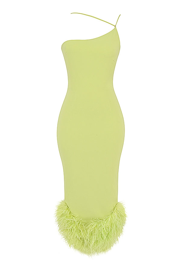 lime midi dress