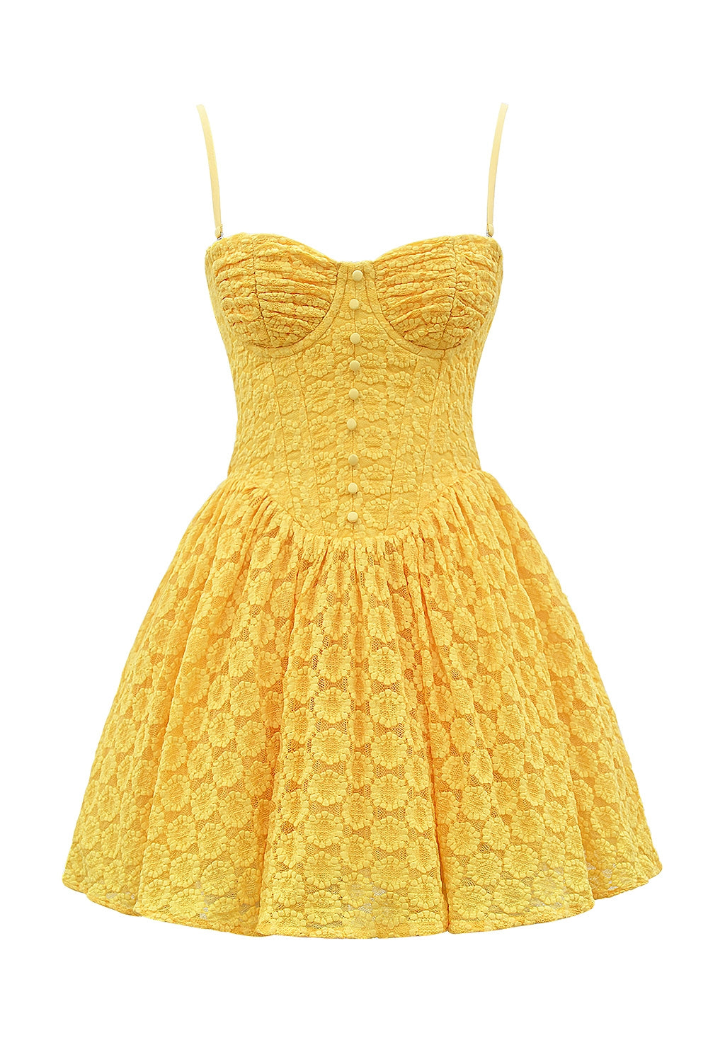 apricot lace corset mini dress
