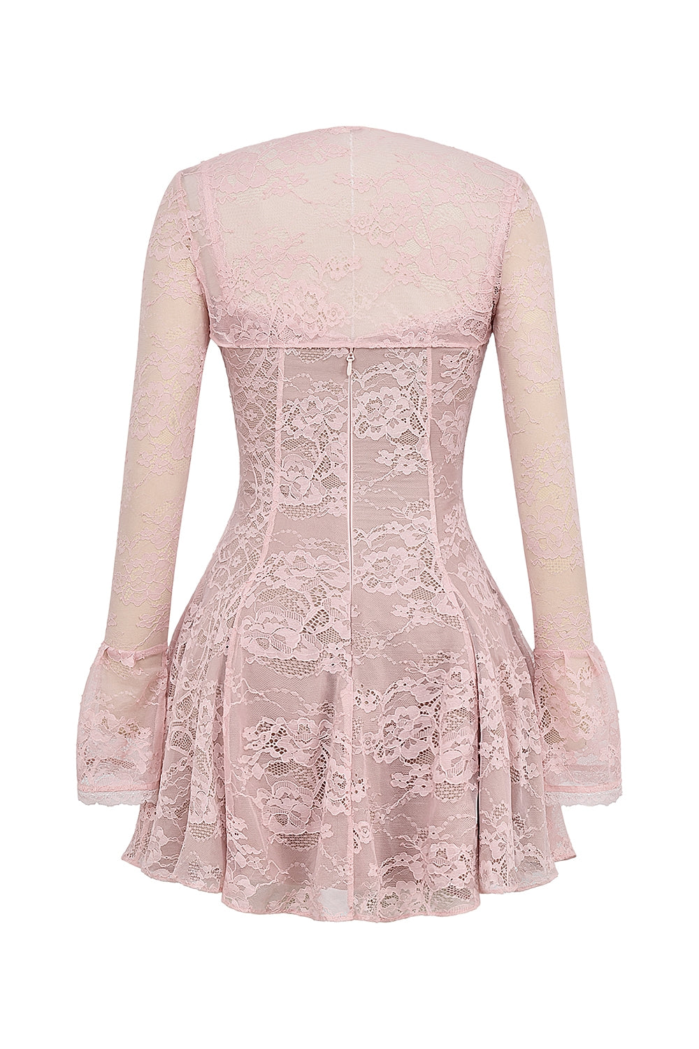 perfectly pink lace mini dress