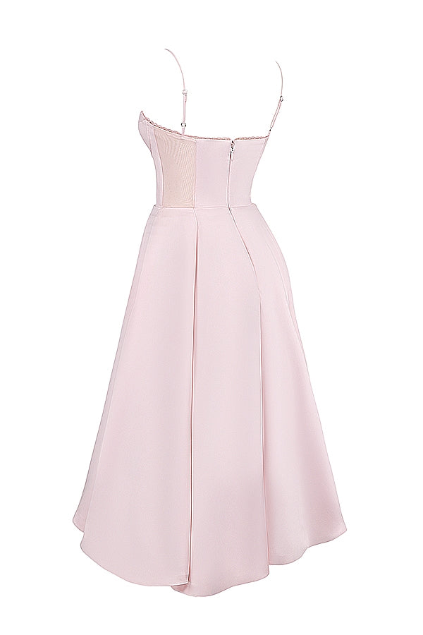ballerina pink midi dress