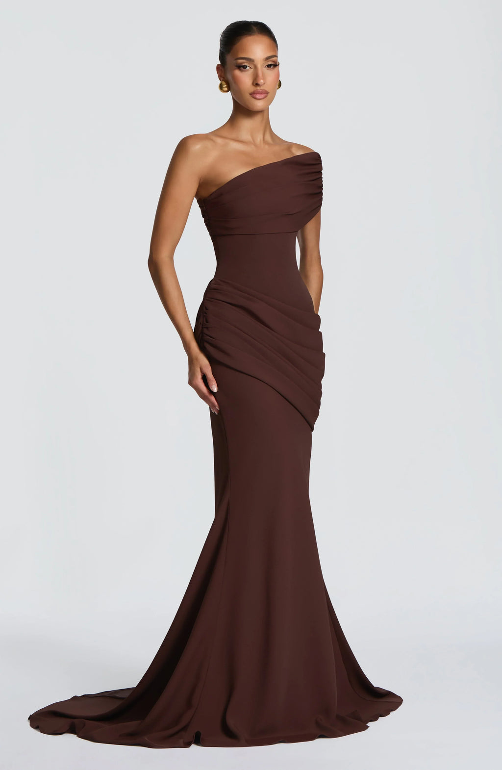 Kasia Gown - Plum Brown