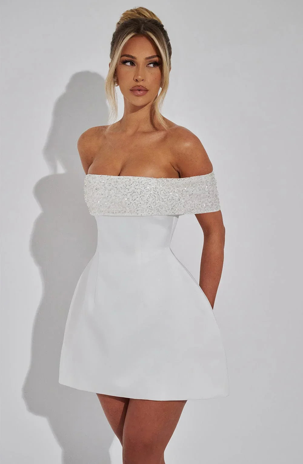 Noelle Mini Dress - Ivory