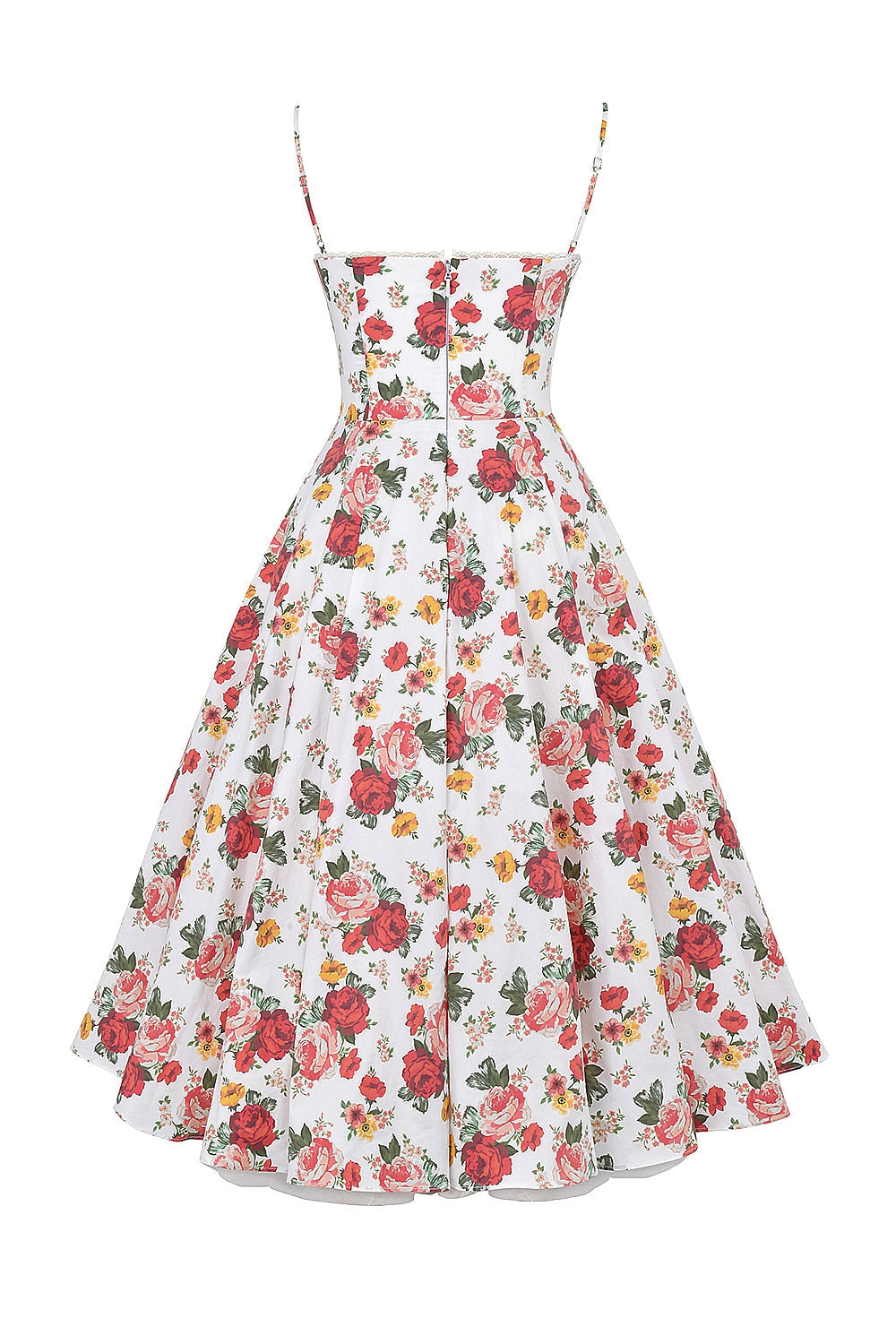 italian rose print tulle midi dress