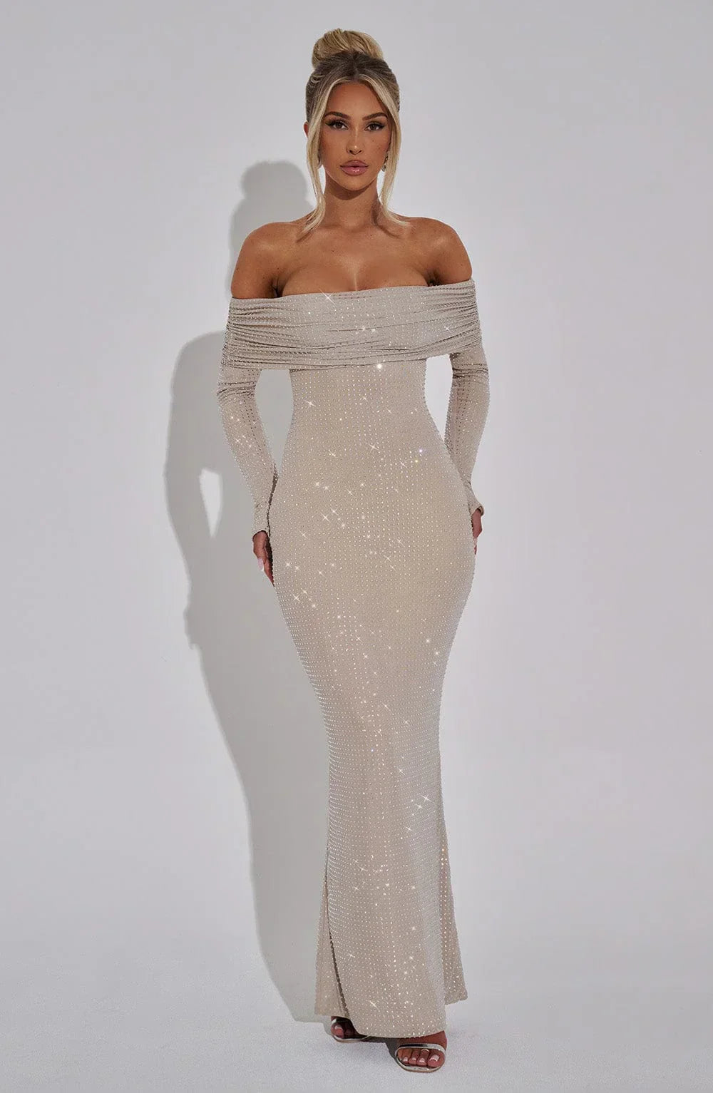 Cyprus Maxi Dress - Nude