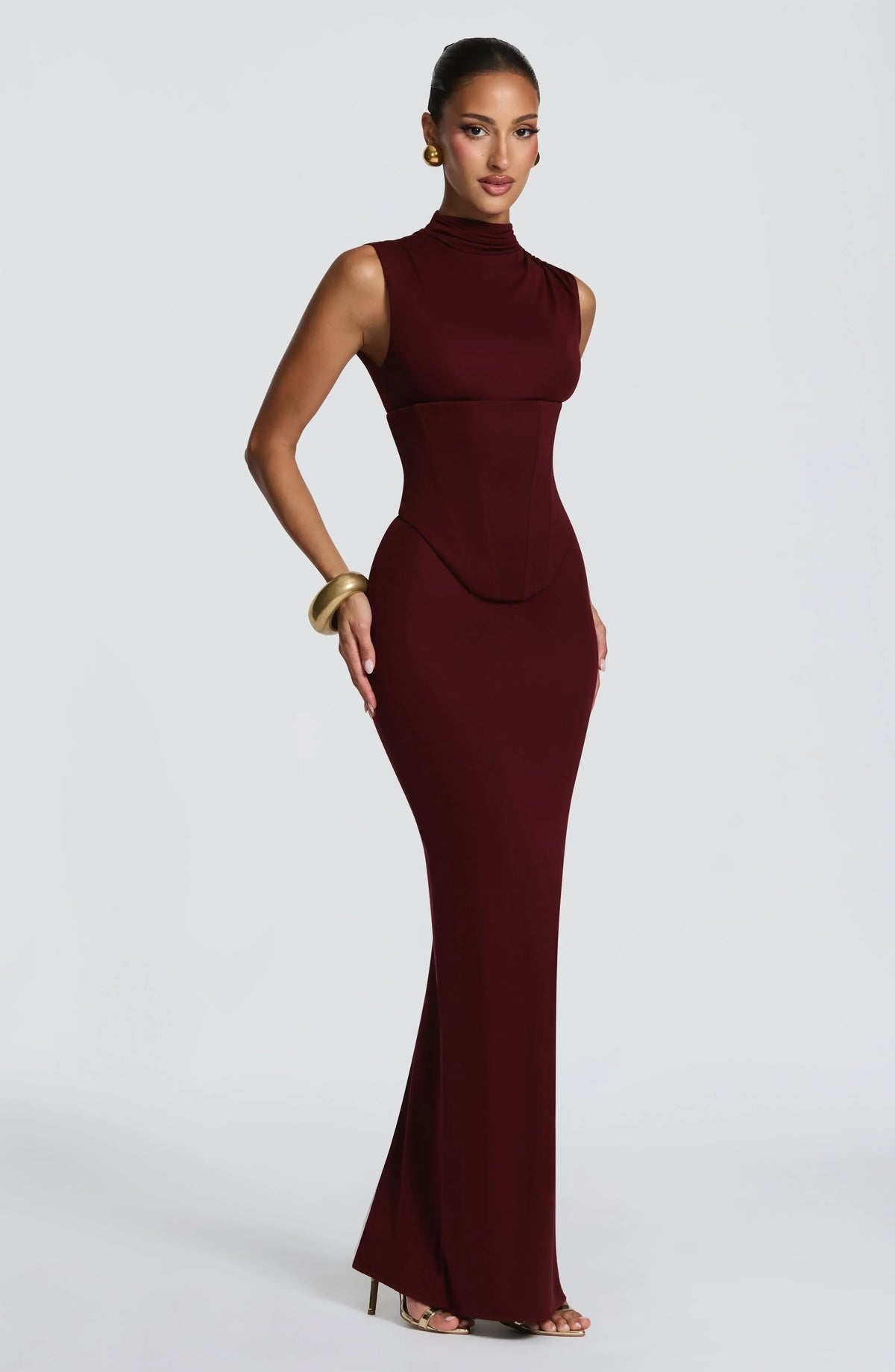 Soline Maxi Dress - Cherry Lacquer