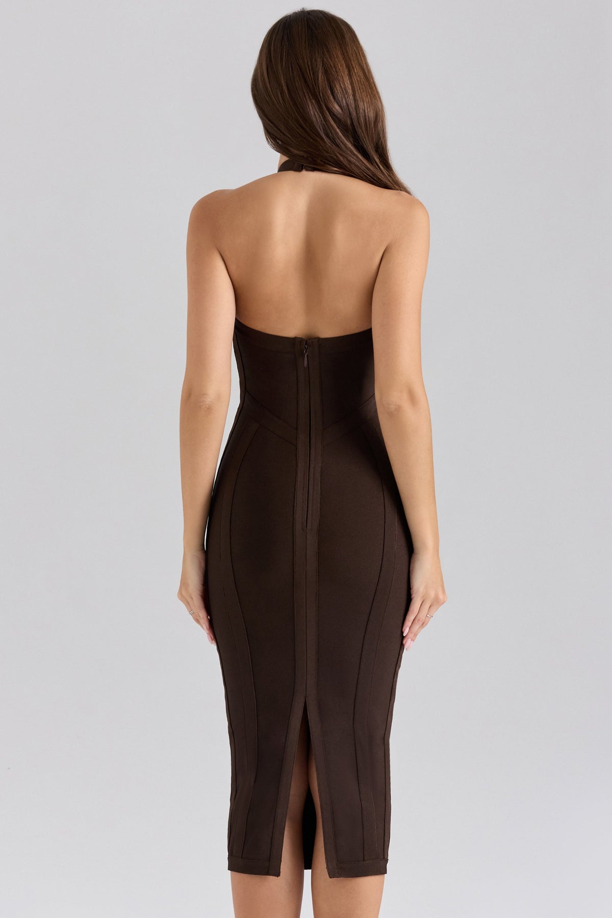 chocolat midi bandage dress