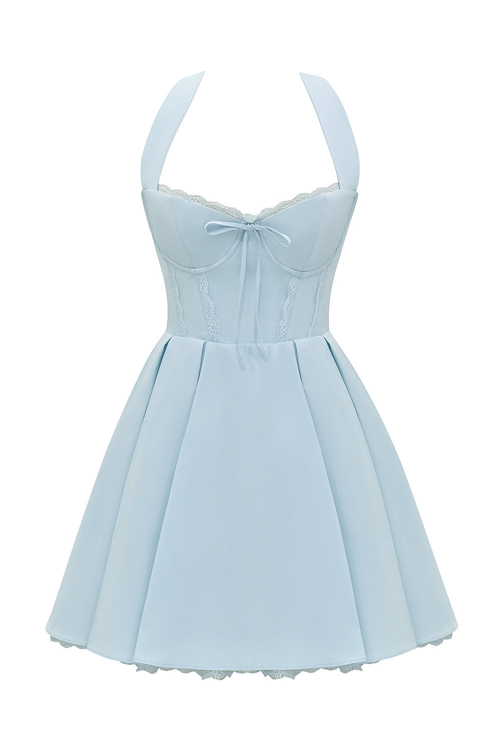 bluebell cotton halter mini dress