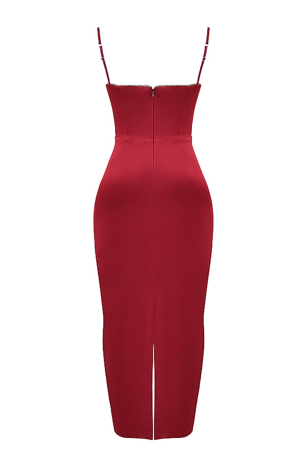 ruby corset maxi dress
