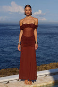 MEILA MAXI DRESS - ESPRESSO