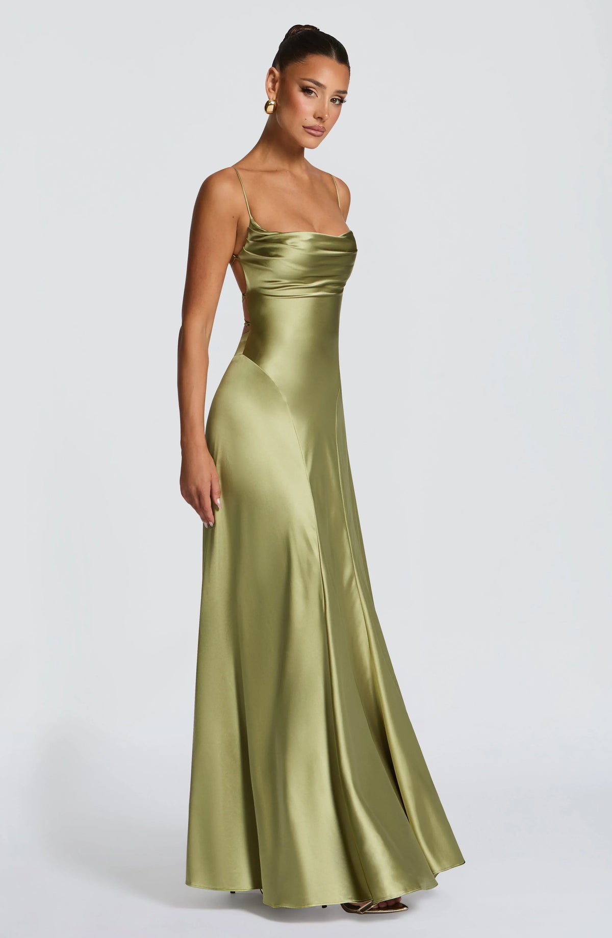 Adelina Maxi Dress - Light Olive