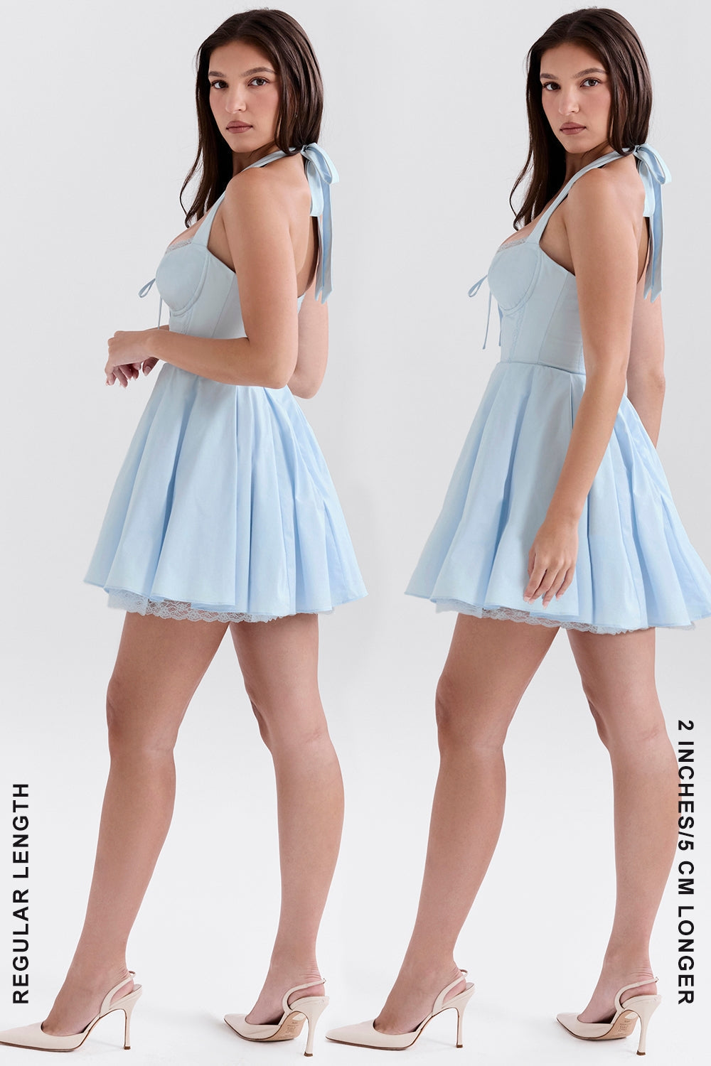 bluebell cotton halter mini dress
