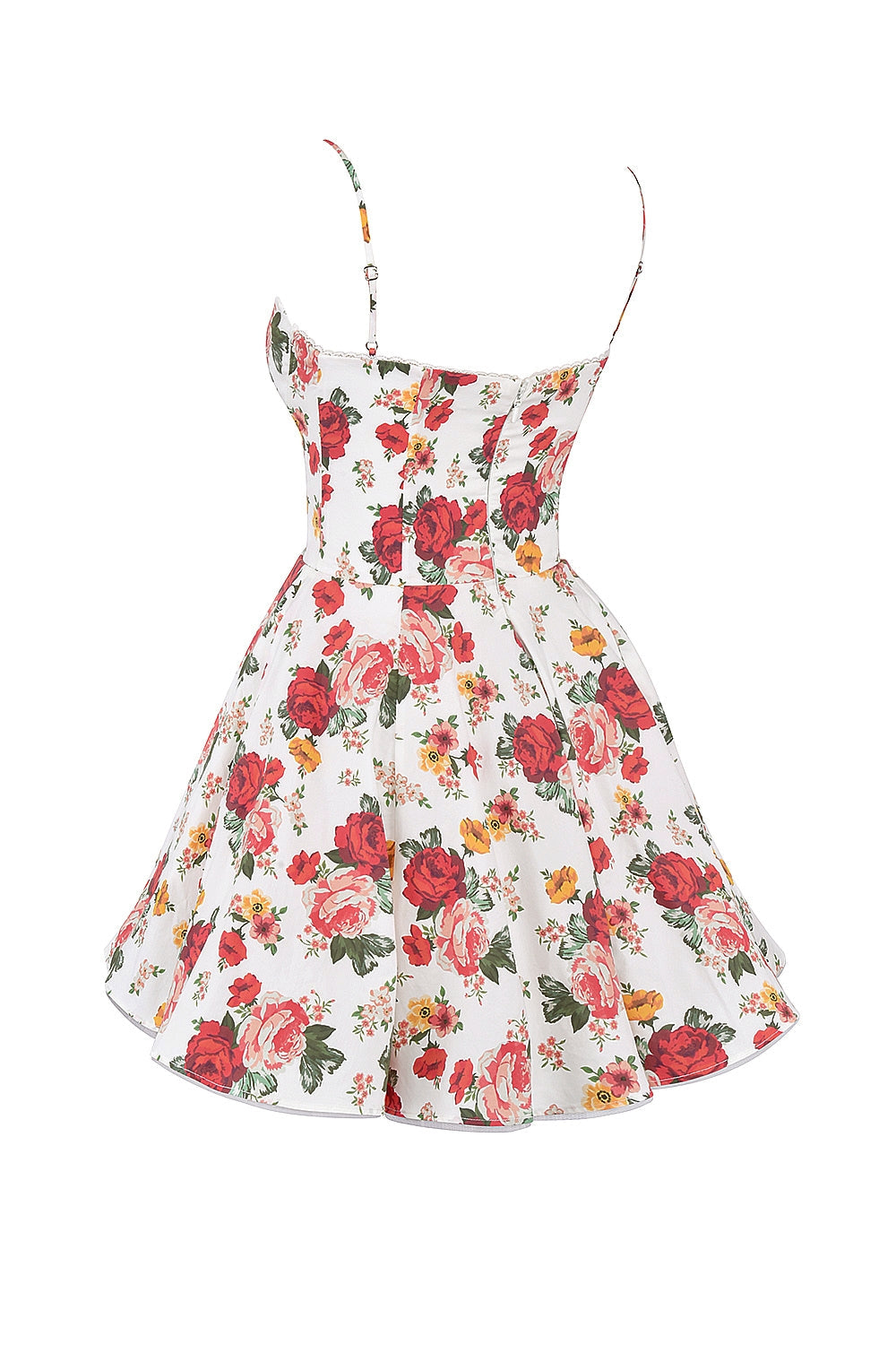 italian rose print tulle mini dress