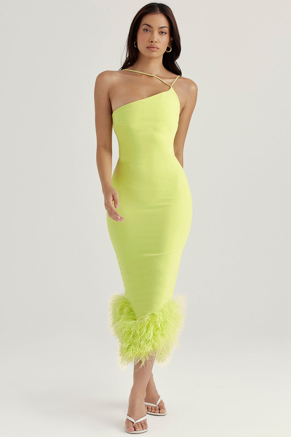 lime midi dress