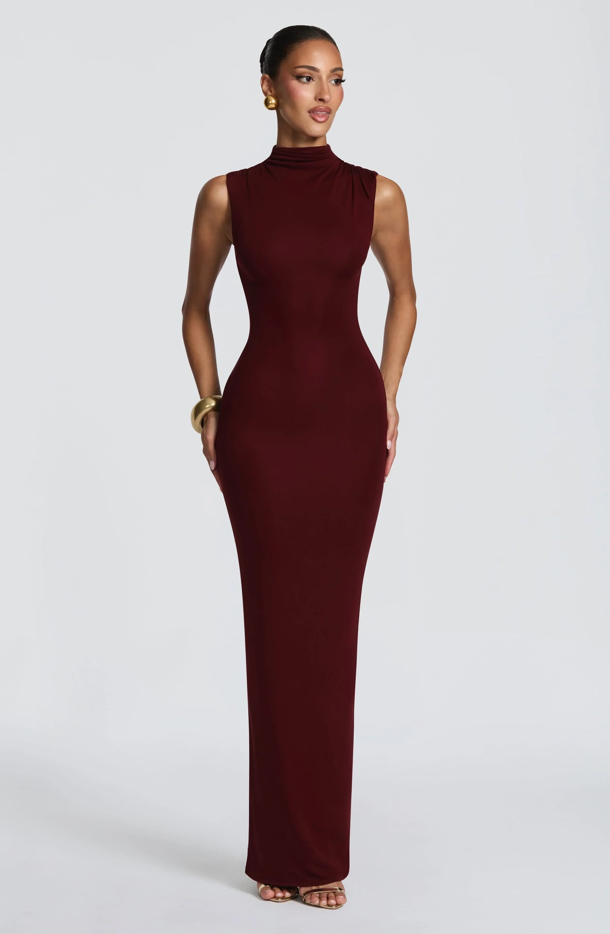 Soline Maxi Dress - Cherry Lacquer