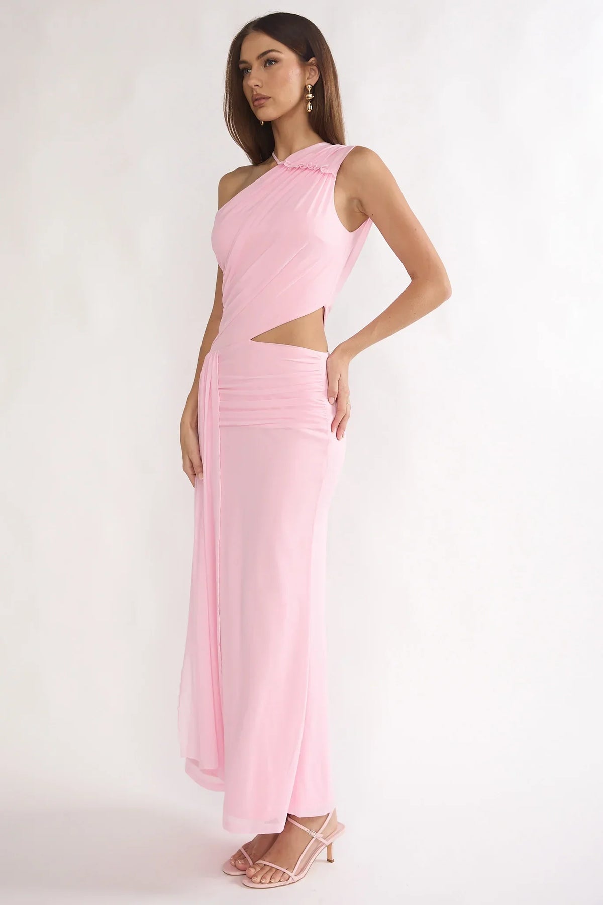 Out Loud Cut-Out Drape Maxi Dress Cheek