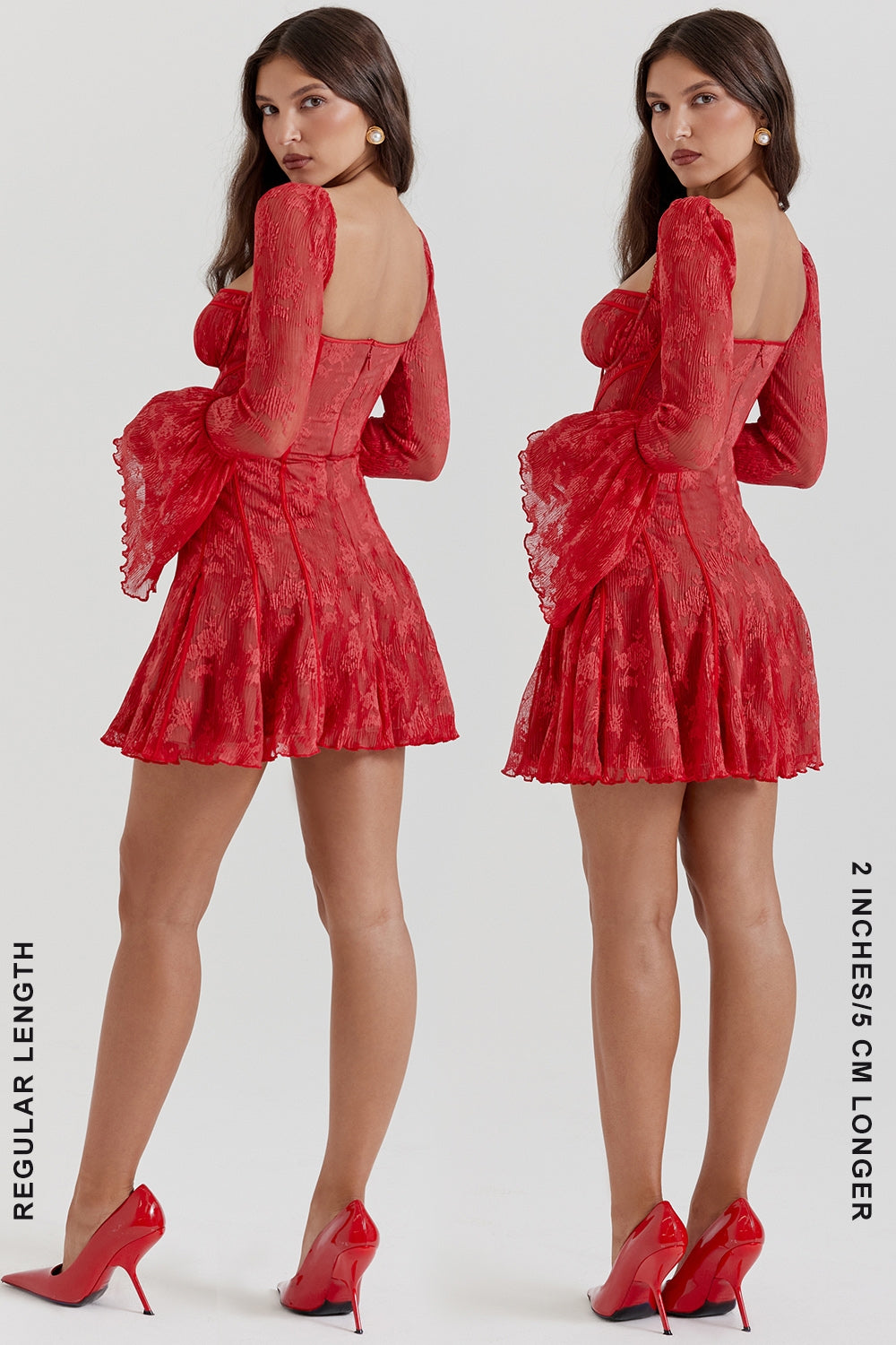 scarlet lace corset dress