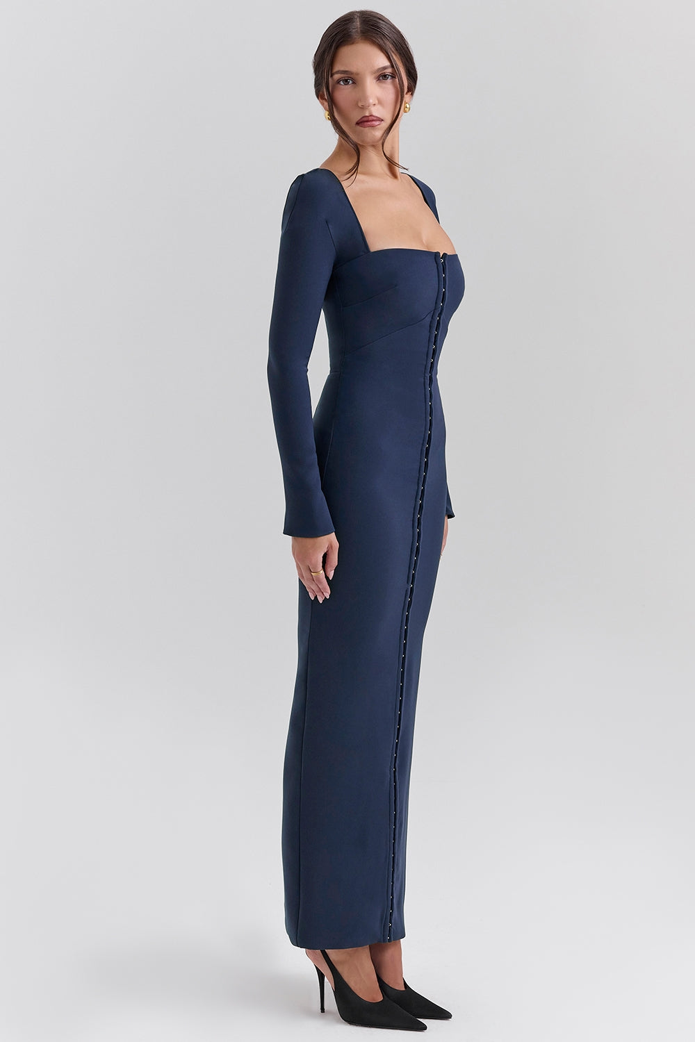 midnight bodycon maxi dress - sale