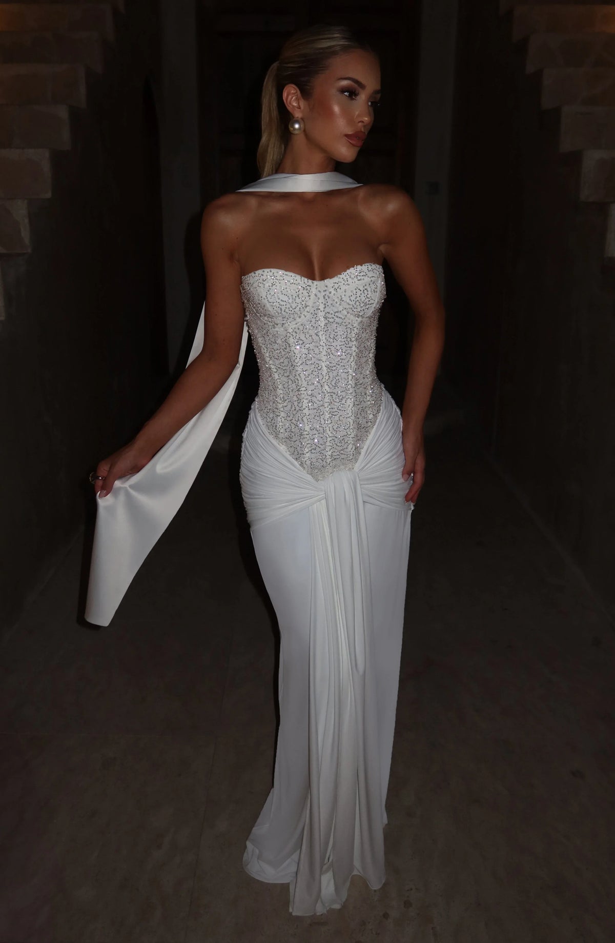 Carina Maxi Dress - Ivory