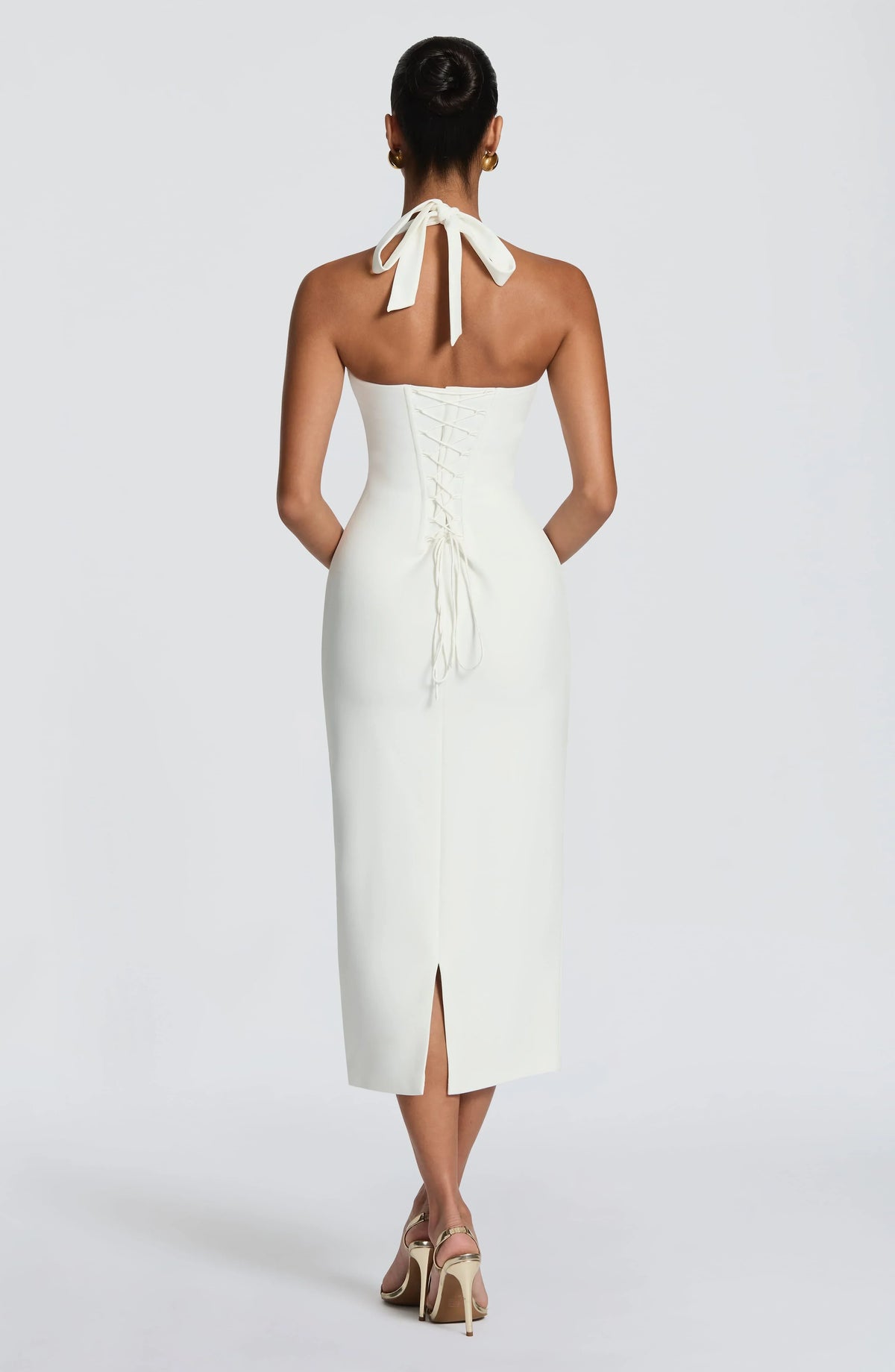 Cassia Midi Dress - Ivory
