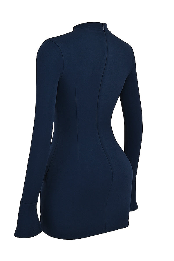 navy mini dress
