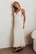 One To Watch Side Tie Maxi Dress Oat