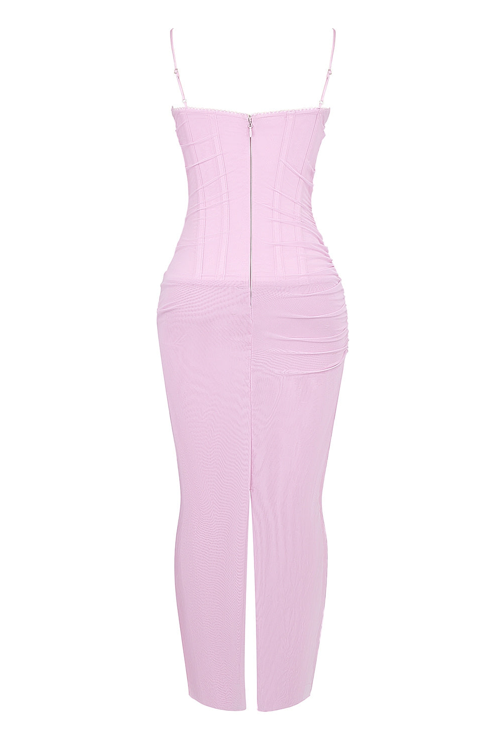 cotton candy corset maxi dress