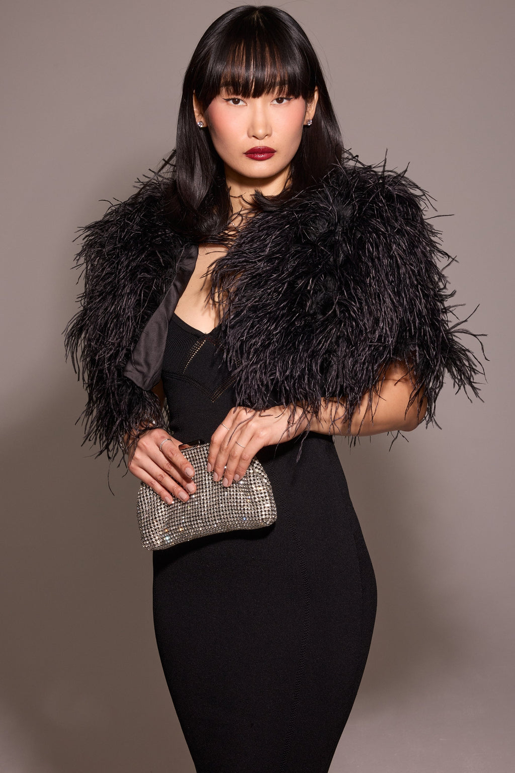 black strapless midi dress - sale