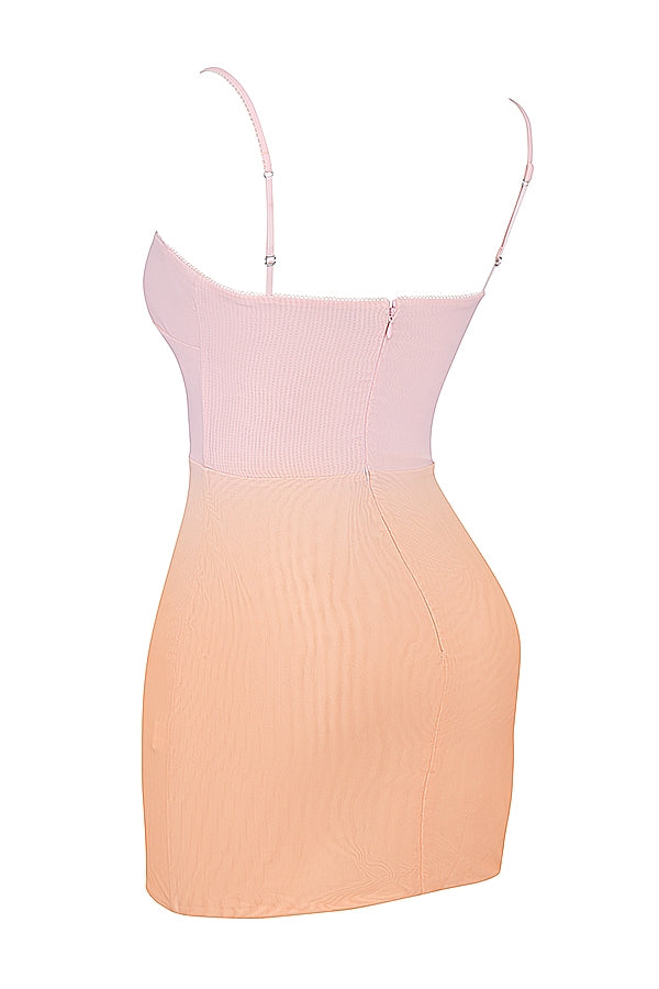 ombre mini dress