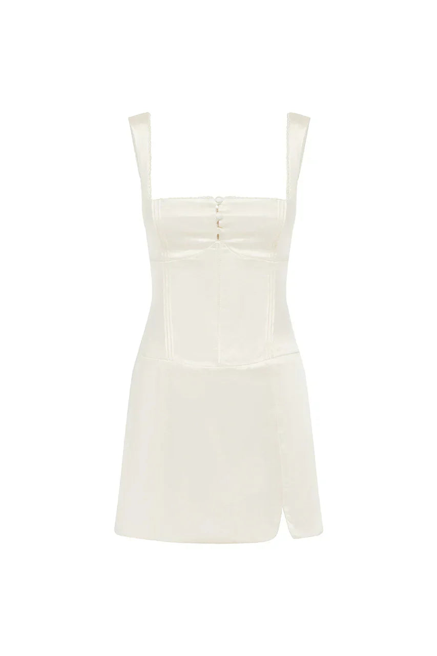 AMALDA MINI DRESS - IVORY
