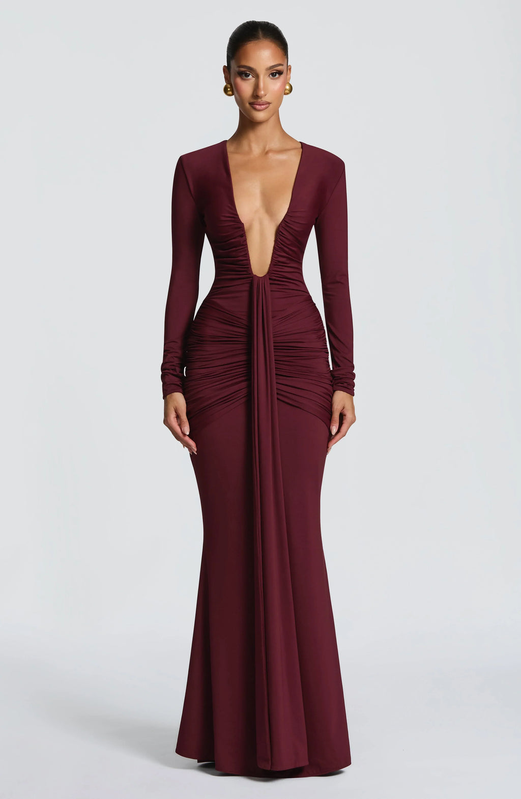 Tara Maxi Dress - Cherry Lacquer
