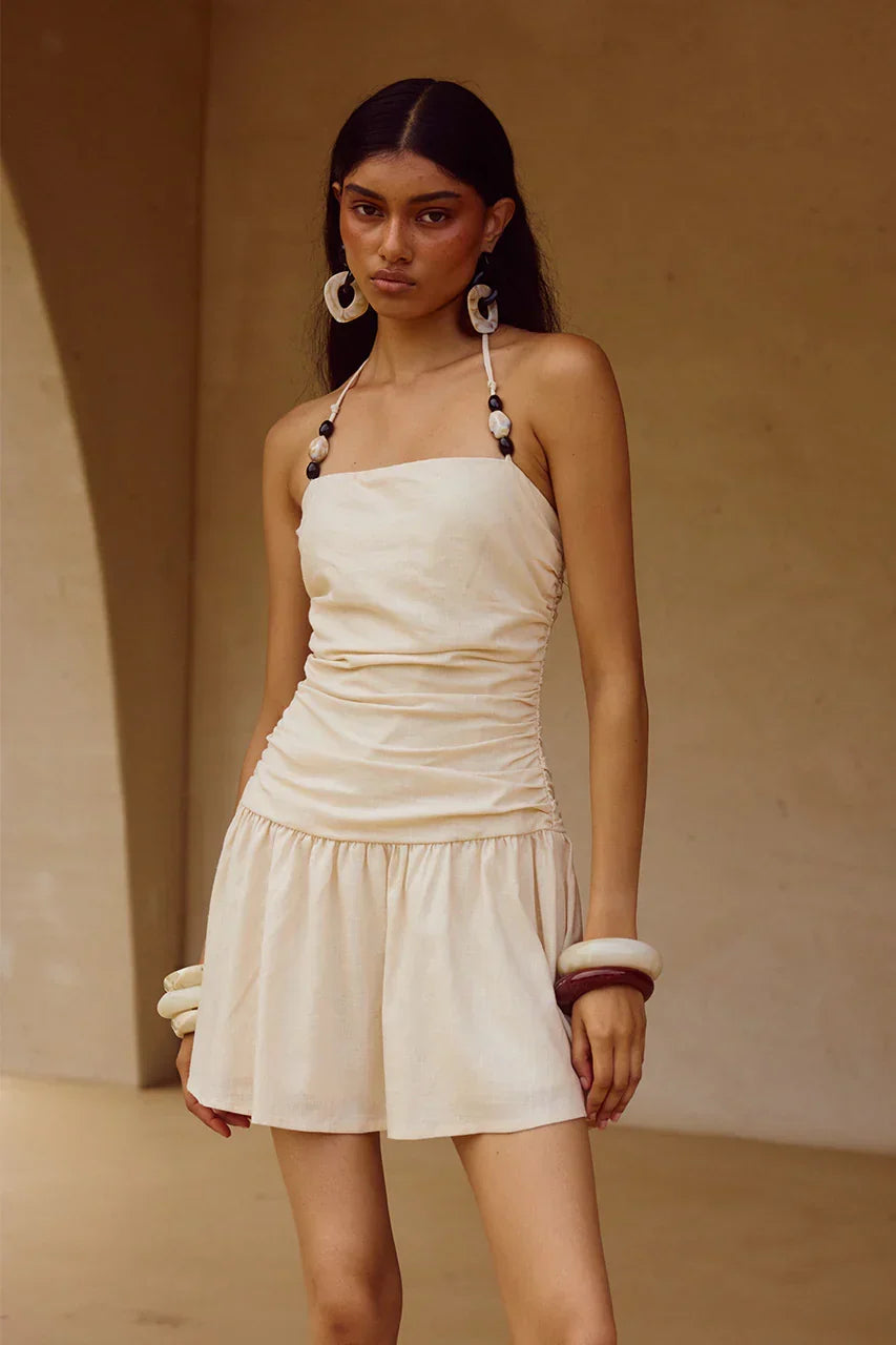 MARIANNA MINI DRESS - CREAM