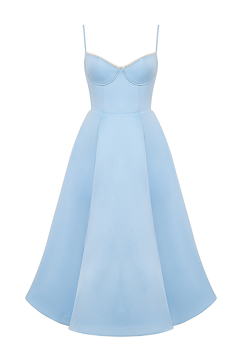 cinderella blue tulle midi dress