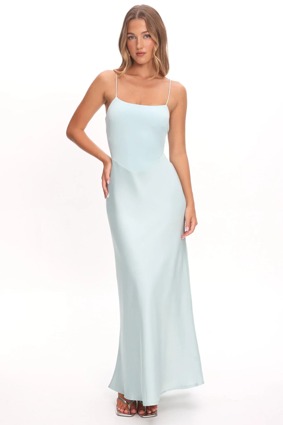 Talk To Me Cami Strap Maxi Dress Mint