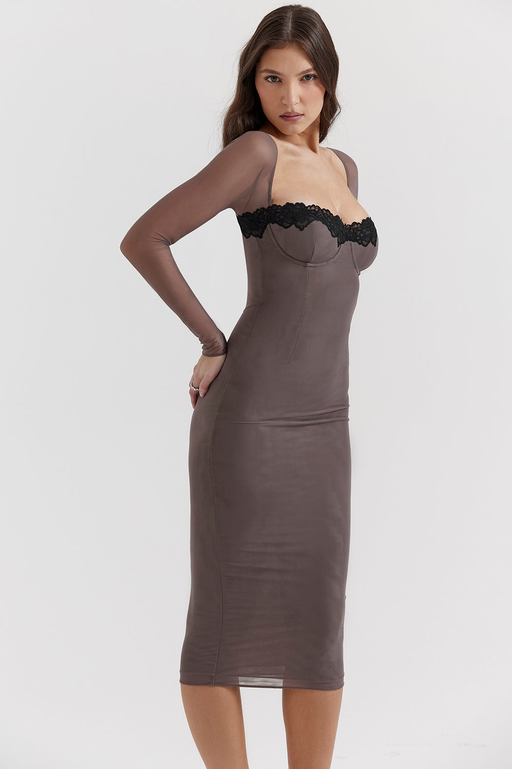 smoke corset dress