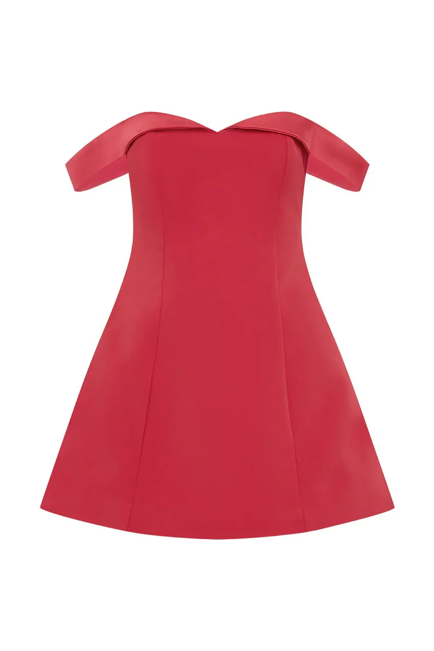 EBONY MINI DRESS - WATERMELON