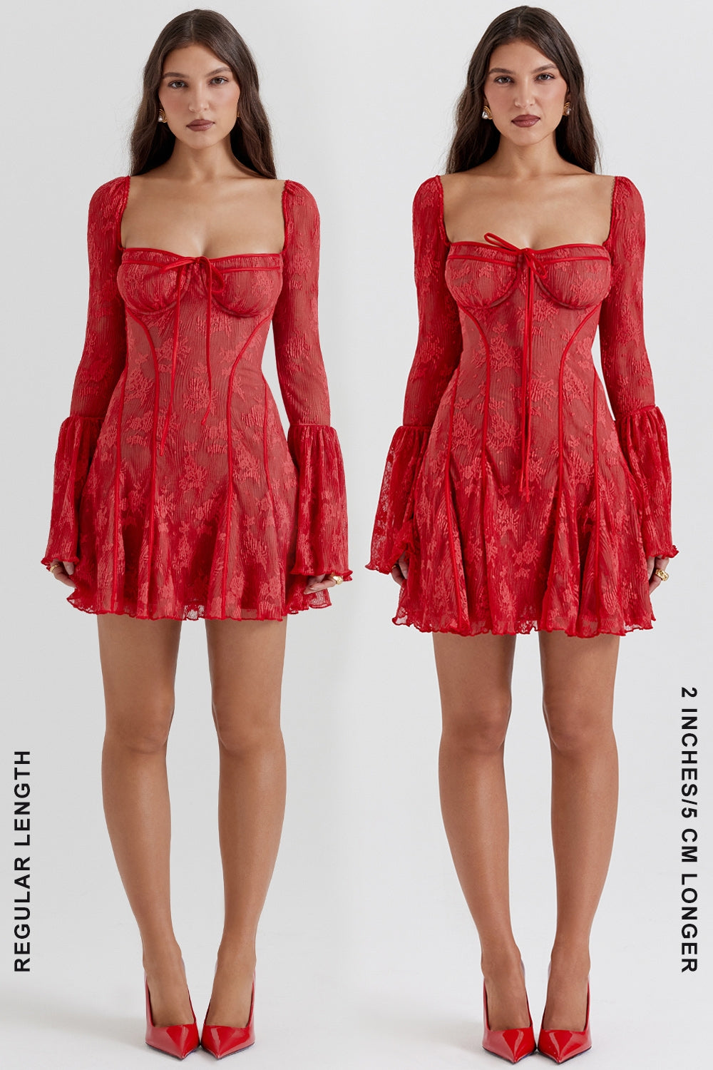 scarlet lace corset dress