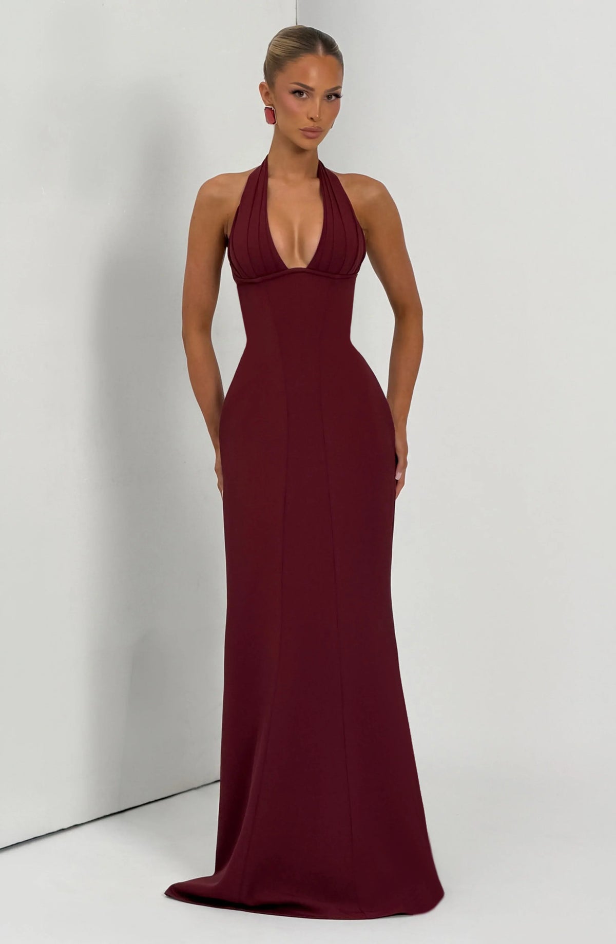 Adora Maxi Dress - Cherry Lacquer