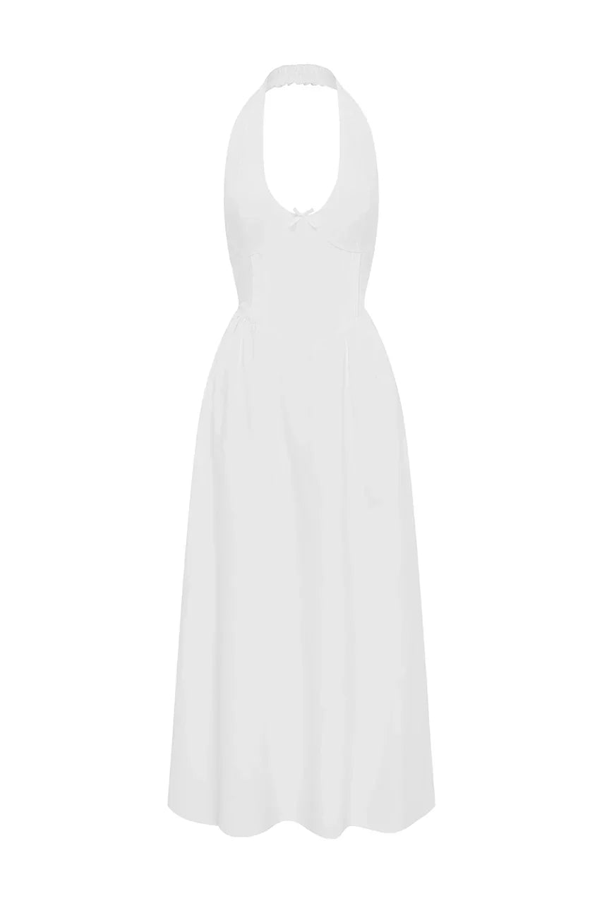 HENRIETTA MIDI DRESS - WHITE