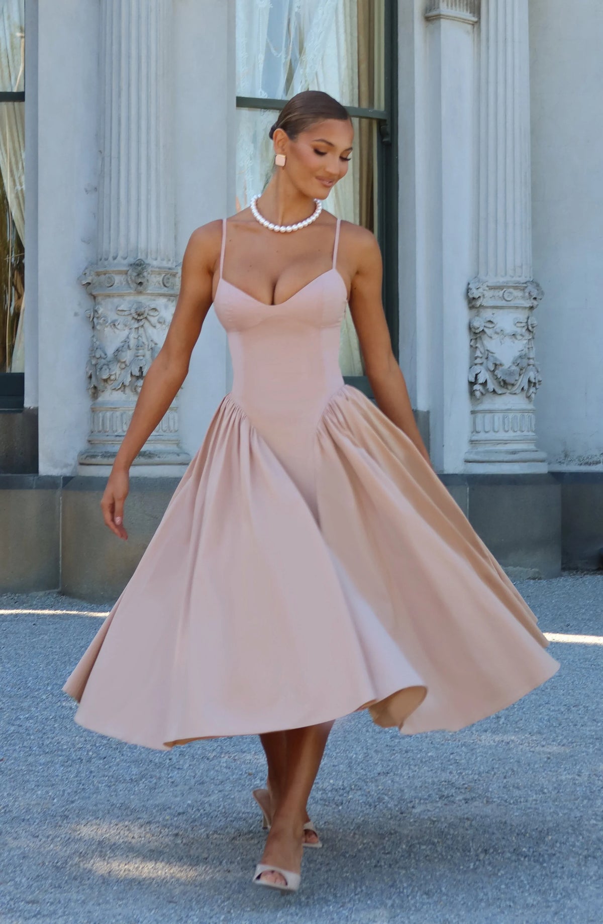 Emerson Midi Dress - Clay
