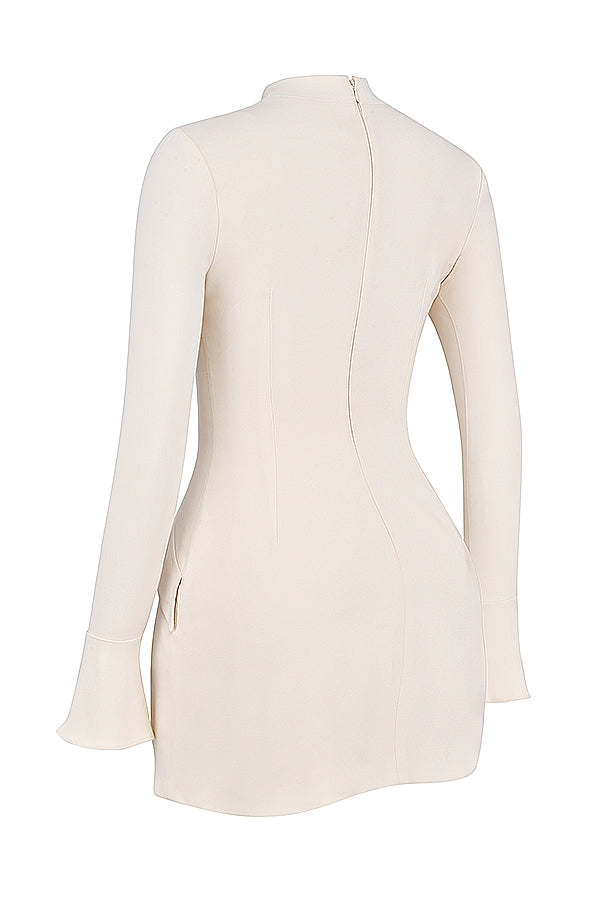 vintage cream mini dress