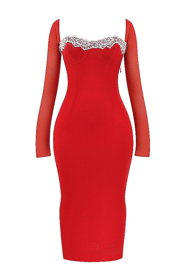 scarlet corset dress