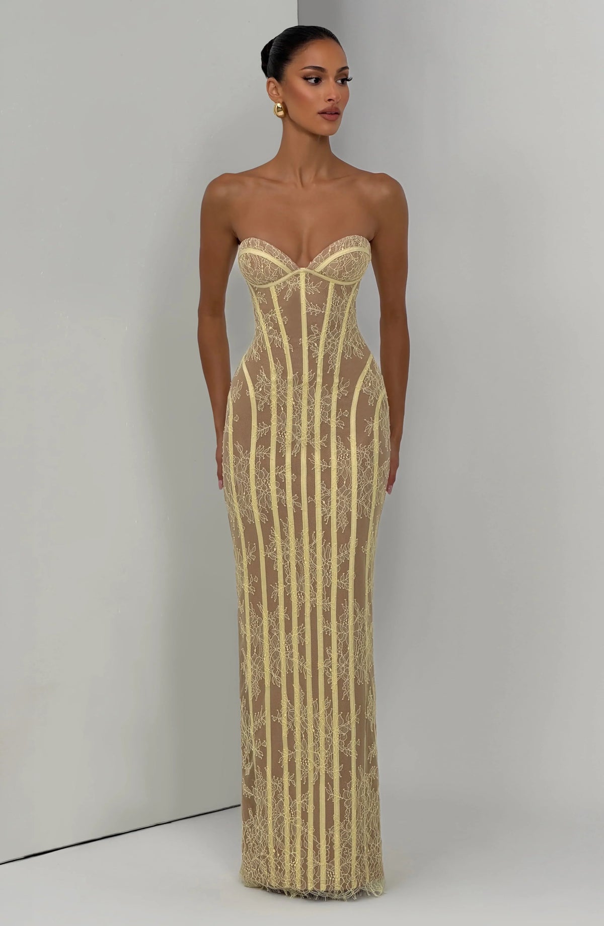 Sian Maxi Dress - Lemon