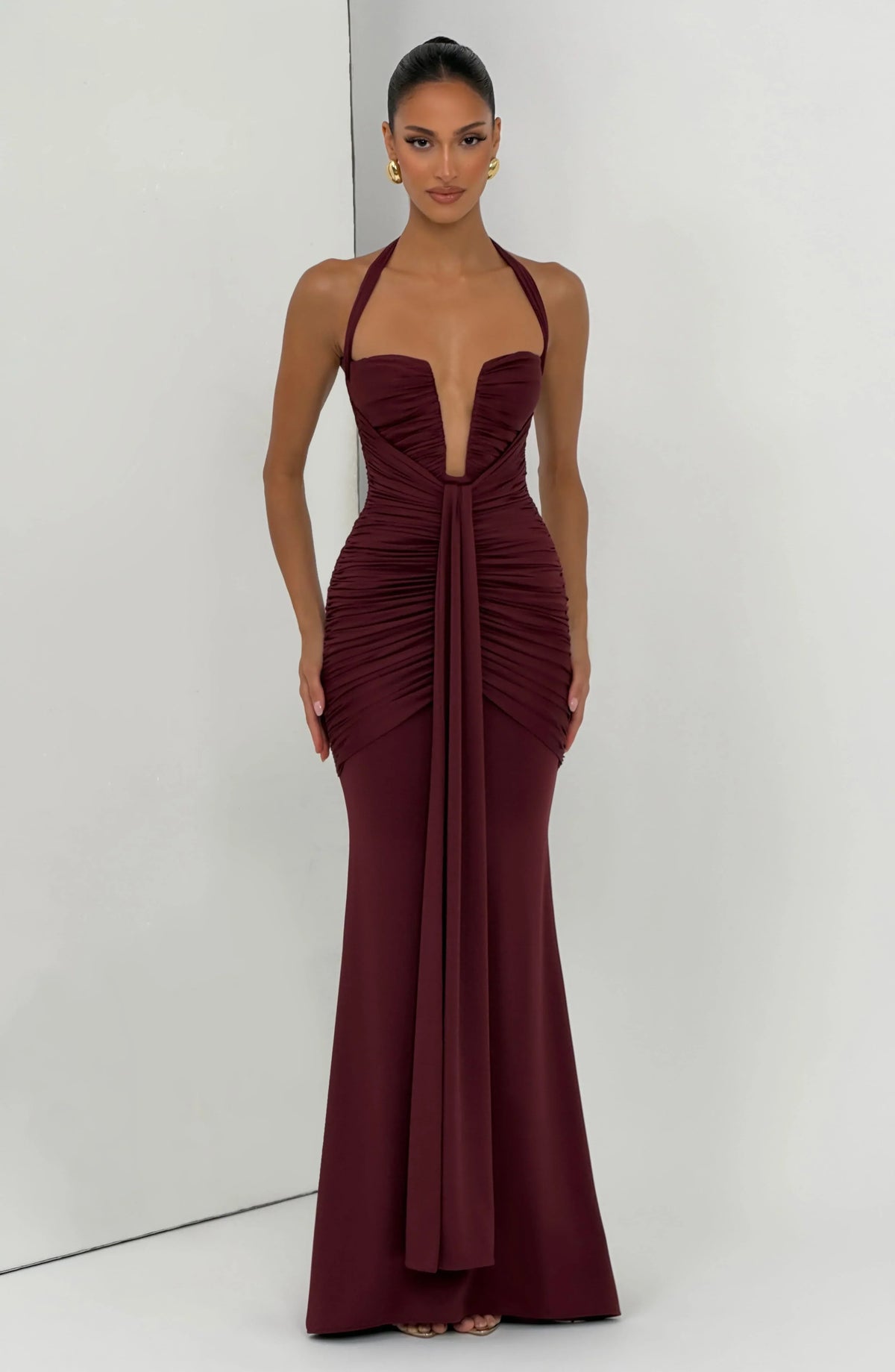 Morrigan Maxi Dress - Cherry Lacquer