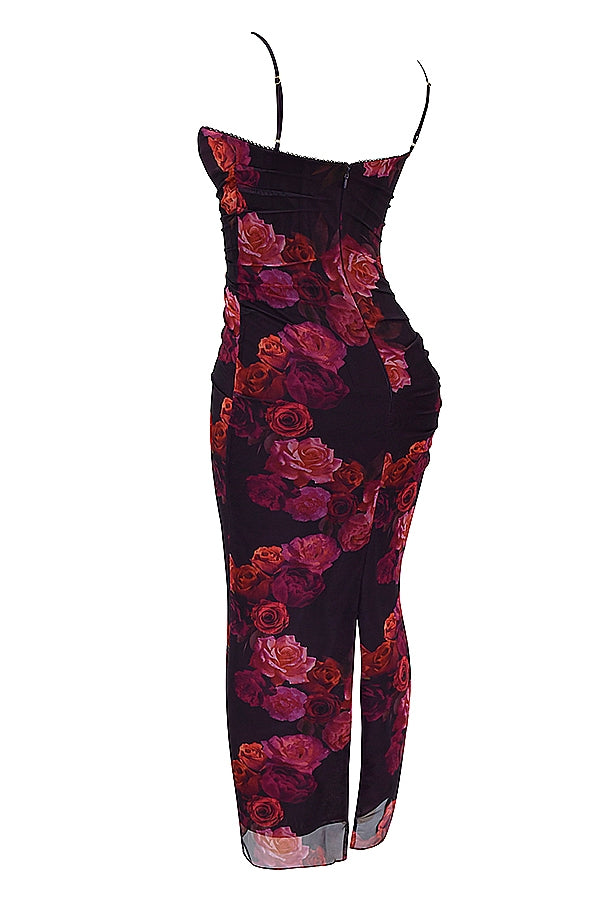 romantic floral maxi dress