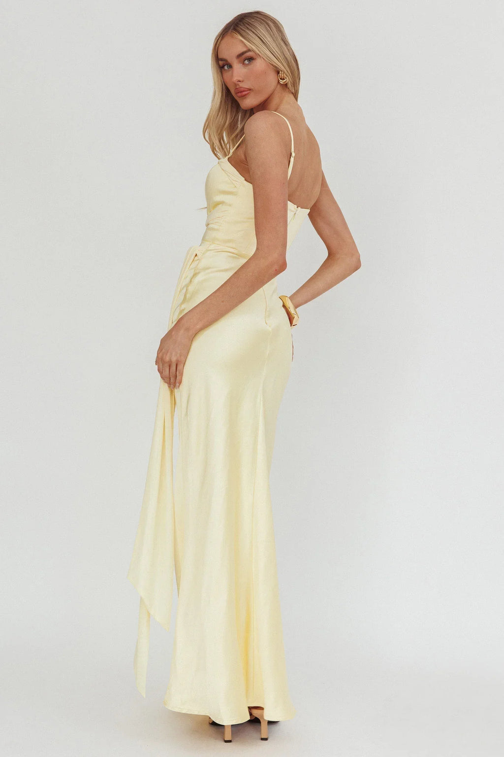 Wysandra Knot Detail Maxi Dress Butter