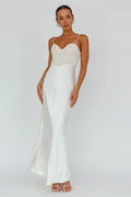 Evening Star Lace Bodice Maxi Dress Ivory