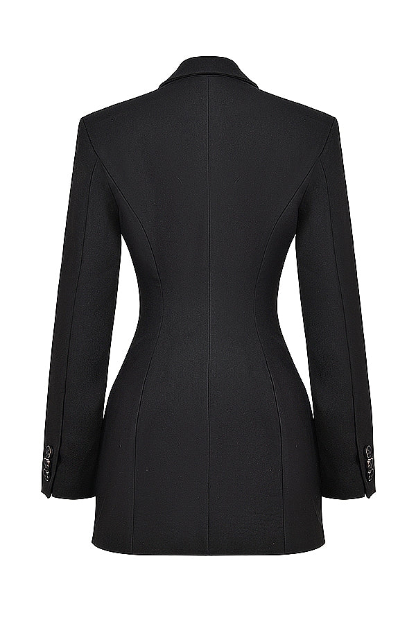 black blazer mini dress