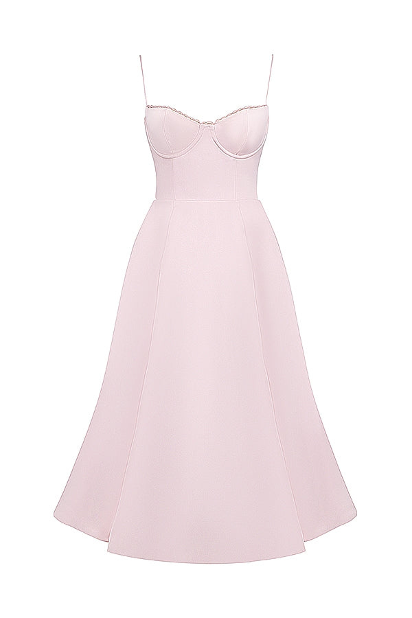 ballerina pink midi dress
