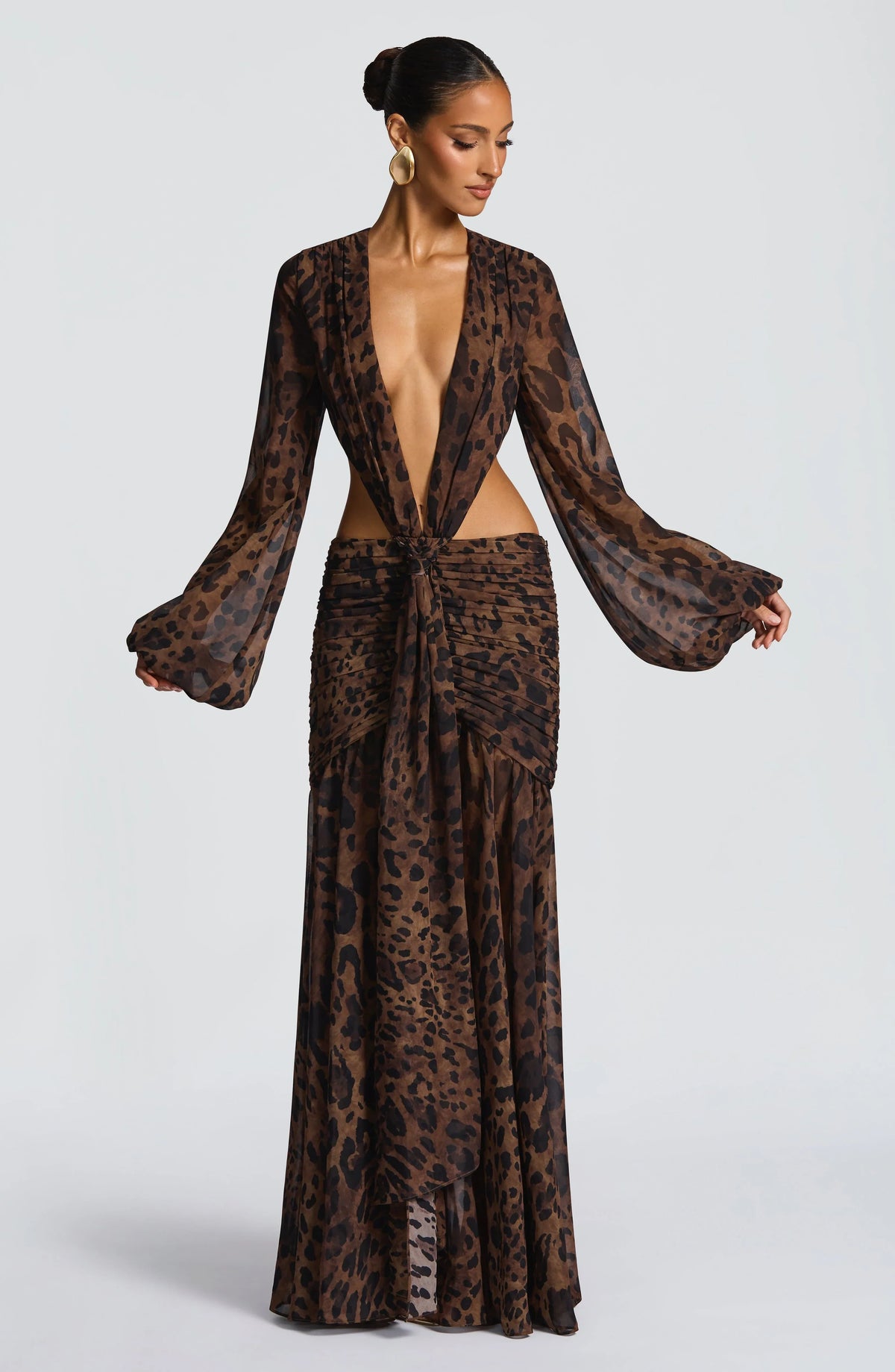 Andrina Maxi Dress - Leopard Print