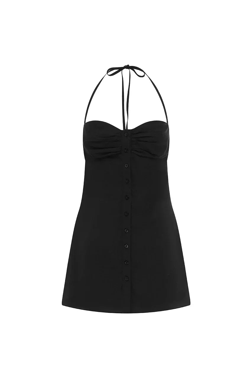 PERRI MINI DRESS - BLACK